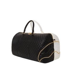 LEVELED UP SPLIT QUILT SHARK DUFFLE